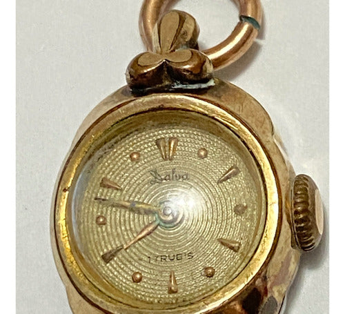 Relógio Antigo Dalva 17 Rubis Plaquer Ouro 20 Microns