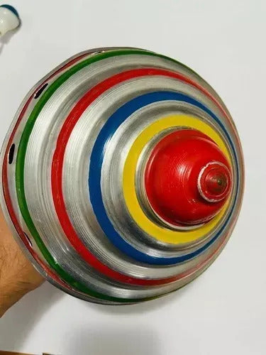 Antigo Pião De Lata - 2 Uni