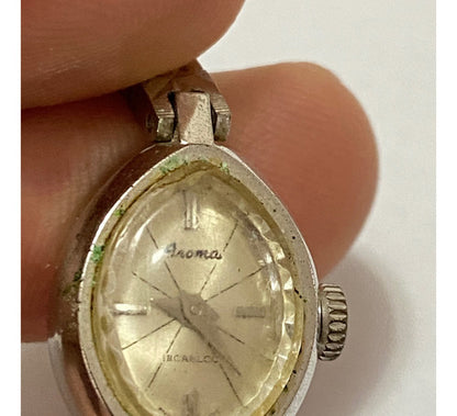 Relógio Antigo Oval Suiço Aroma Incabloc