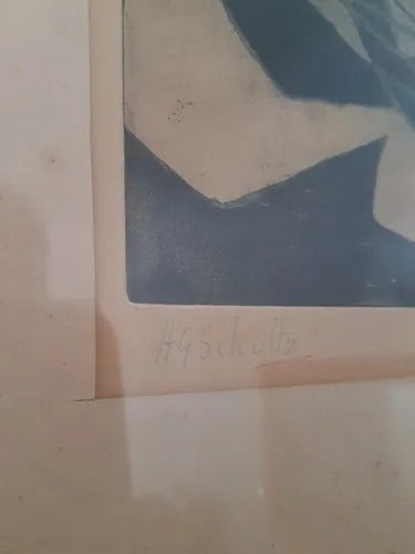 Quadro Antigo / Gravura Antiga - Hgschultz