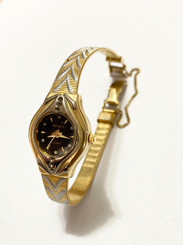 Relógio Antigo Oremte Quartz Dourado