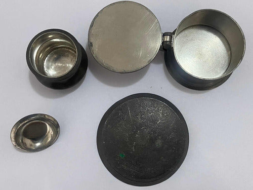 Peças Antigas Decoração Estanho Pote Caixinha John Somers E