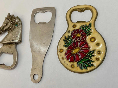 Abridor De Garrafa Antigo - Cavalo - Rosas - Hercules