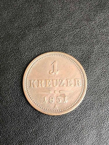 Moeda Antiga 1851 Austria 1 Kreuzer