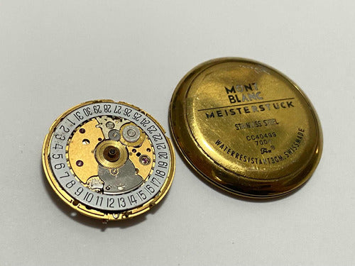 Movimento Relógio Antigo E Tampa Montblanc - Lote 2