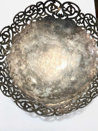 Fruteira Antiga Marca Reed Barton Cor Prata