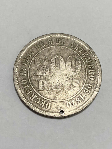 Antiga Moeda 200 Reis 76 - Lote 2