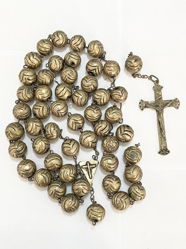 MAGNÍFICO TERÇO GIGANTE ANTIGO em alpaca 2 METROS