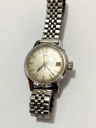 Antigo Relógio Bucherer Automatic 17 Jewels Suiço Cor Prata