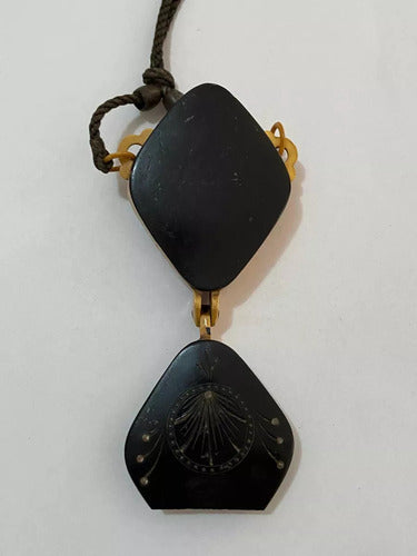 Antigo Espelho De Mão Japonês