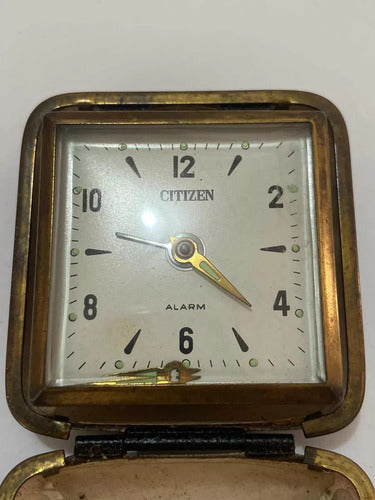 Relógio Antigo De Mesa Citizen Alarm