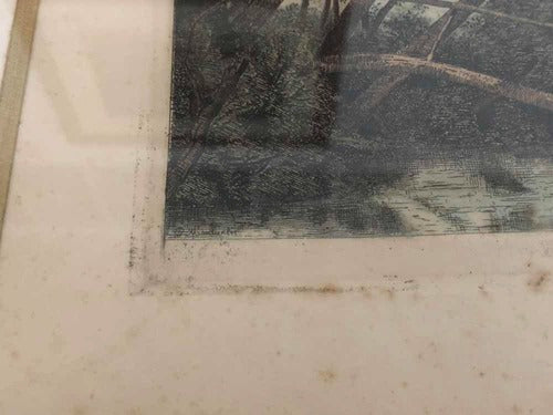 Quadro Antigo Gravura De 1870 Paul Montarlot