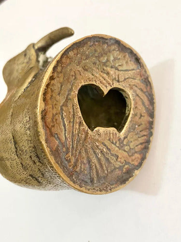 Abridor Antigo De Garrafa Morsa Em Bronze Europeu Dourado