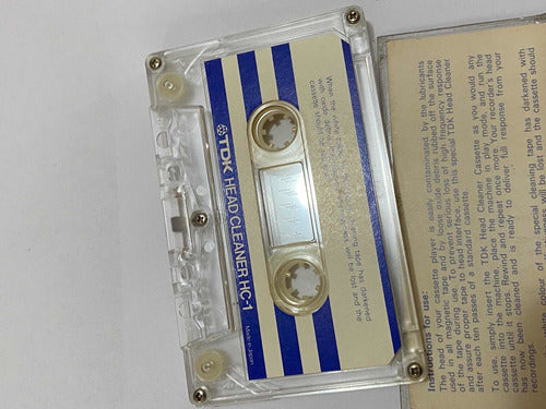 Fita Cassete K7 Antiga De Limpeza Tdk Head Cleaner