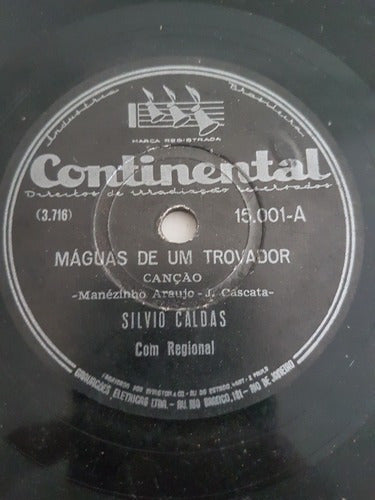 Disco Antigo 78 Rpm Silvio Caldas - Suburbana