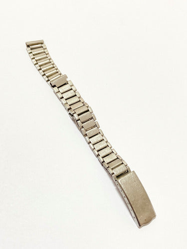 Pulseira De Relógio Antiga Orient Prata 12mm