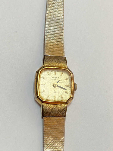 Relógio Antigo Citizen Quartz Japan 3220 Dourado