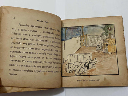 Livro Antigo Walt Disney 1941 Mamãe Pluto - Bem Conservado
