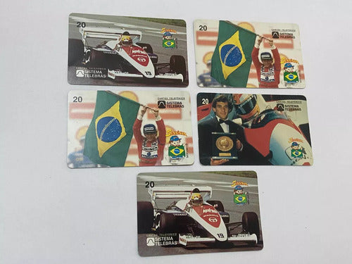 Coleção Cartões Telefônicos Antigos Ayrton Senna F1