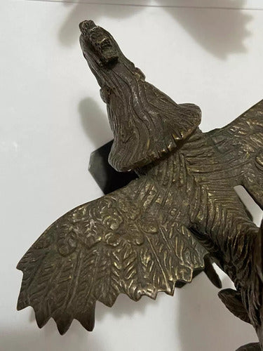 Escultura Antiga Galo de Briga em Bronze Bransdor (Par)