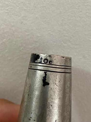 Vaso Antigo De Prata Com Marca