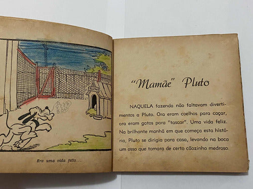 Livro Antigo Walt Disney 1941 Mamãe Pluto - Bem Conservado