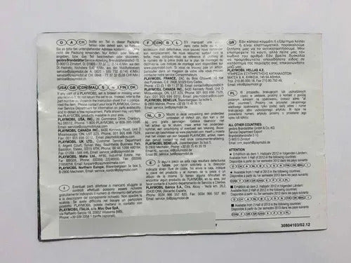 Antigo Playmobil Cavalo E Manual