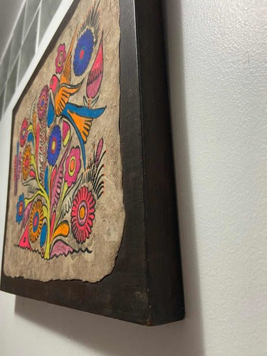 Quadros De Madeira Pintura Florida Flores - Arte Antiguidade