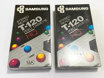 Fitas Antigas Vhs Lacradas Virgem Samsung T 120 Stereo Video