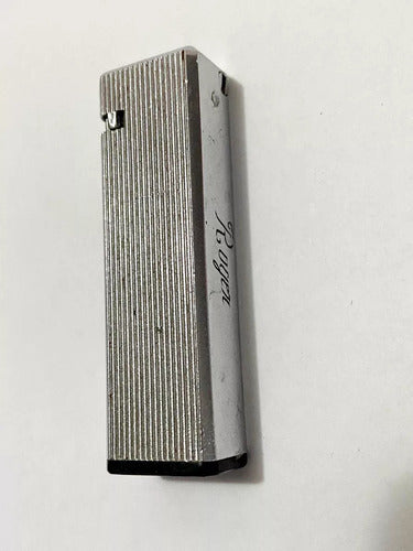 Isqueiro Antigo Japonês Cor Prata - Bravo Japan