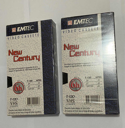 Antigas Fitas Vhs Lacradas Virgem Emtec New Century