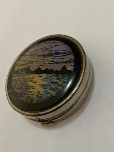 Caixinha Antiga Porta Pó Com Imagem Rio De Janeiro Rion