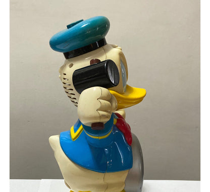 Raro Relógio Despertador Pato Donald Brinquedo Disney Japão