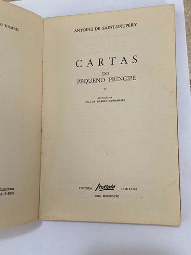 Antigo Livro Cartas Do Pequeno Principe