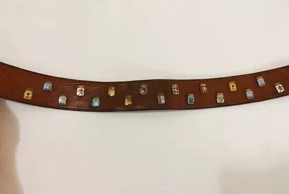 Antigo Cinto Com Broches