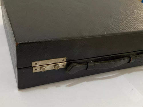 Mala De Mão Maleta Antiga De Acessórios Com Espelho