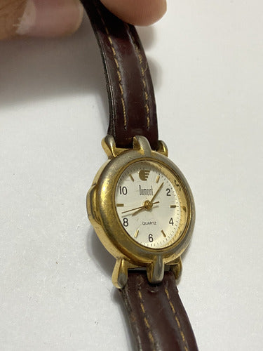 Relógio Antigo Dumont Quartz Dourado