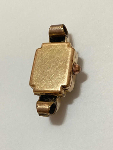 Relógio Antigo Suíço Eska Dourado 20 Microns