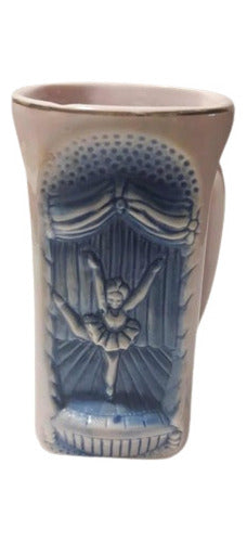 Antiga Caneca De Porcelana Figura Bailarina Monte Sião Mg