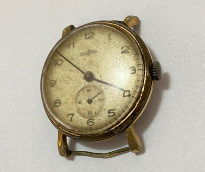 Relógio Antigo Suiço Delbana Dourado Swiss Made