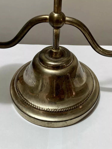 Castiçal Porta Velas Antigo Cor Prata