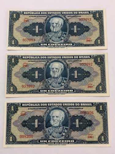 Coleção Cédulas Antigas 1 Um Cruzeiro Lote 11