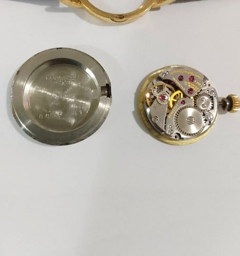 Relógio Antigo Longines Swiss Banhado Ouro Funcionando