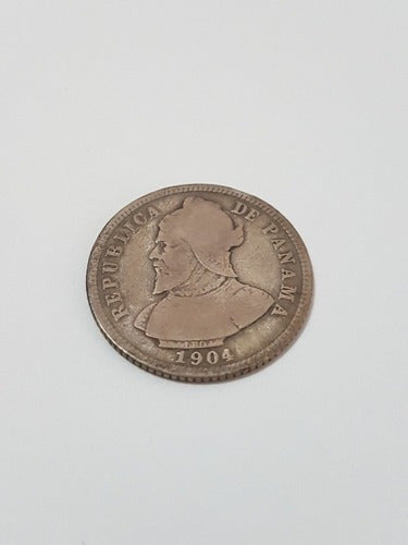 Moeda Antiga Panamá -  10 Diez Centesimos 1904