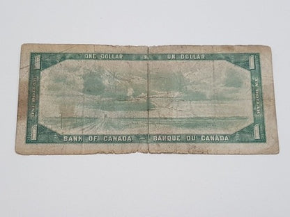Cédula Antiga One Dollar Canada 1954