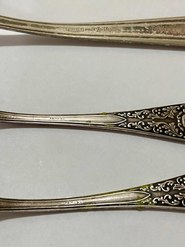 Colheres Antigas Prata Eberle 5 Peças