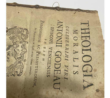 Livro Antigo Raro 1758 Theologia Moralis De Antonii Godeau - Teologia Cristã Em Latim
