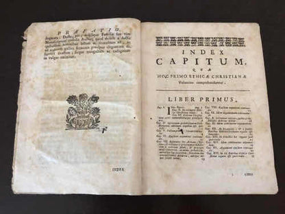 Livro Antigo Raro 1758 Theologia Moralis De Antonii Godeau - Teologia Cristã Em Latim