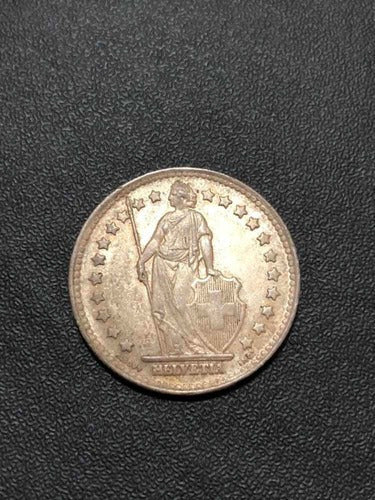 Moeda Antiga 1952 Suiça Helvetia 1 Fr