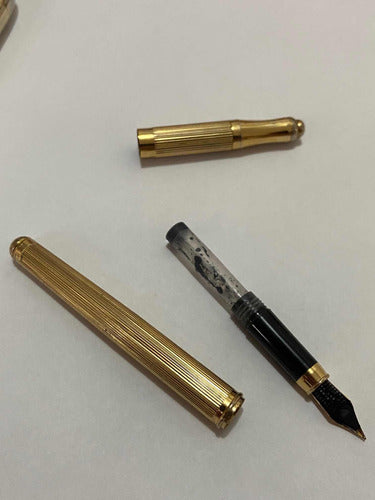 Antigas Canetas Douradas Iridium Point Germany